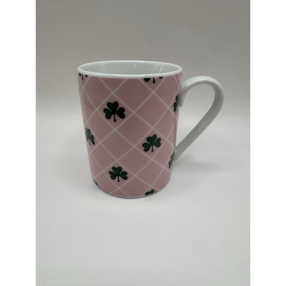 Waechtersbach Shamrocks of Erin Pink Argyle Shamrock Coffee Mug Germany